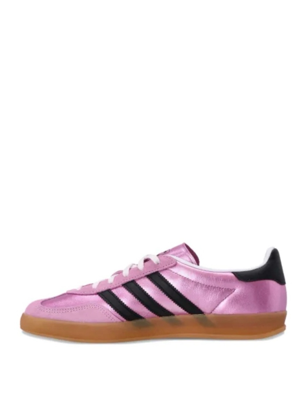 adidas Gazelle Metallic Pink and Black Sneakers - Picture 2 of 8